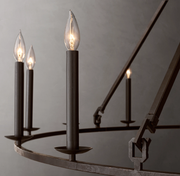 19Th C. English Openwork Round Chandelier