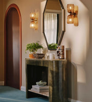 Thea Glass Wall Light 13''H