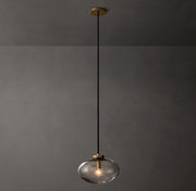 Cabrette Clear/Amber Glass Pendant