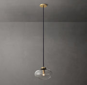 Cabrette Clear/Amber Glass Pendant