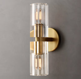 Arcachon Brass Double Head Wall Sconce