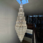 Aria Tiered Crystal Foyer Chandelier