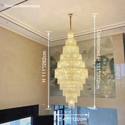 Aria Tiered Crystal Foyer Chandelier