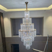 Aria Tiered Crystal Foyer Chandelier