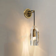 Modern Faceted Crystal Exterior Wall Sconce Lights, Bathroom Sconces, Outdoor Lighting Fixtures