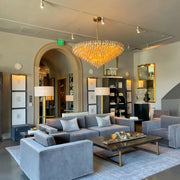Chiaray Glass Multi-Tier Round Chandelier 47
