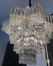 Fashion Star Shaped Chandelier Crystal Ceiling Light Fixture For Small Living Room/ Bedroom