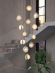 Modern Luxury Long Chandelier for Loft and Villa Spaces