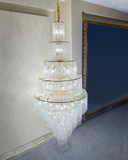 Aria Tiered Crystal Foyer Chandelier