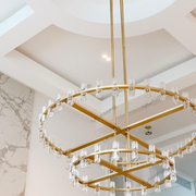 Arcachones Led Round Two-tier Chandelier 60