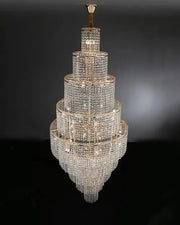 Aria Tiered Crystal Foyer Chandelier