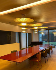 Aria Gold Tiered Discs Chandelier