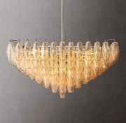Chiaray Glass Multi-Tier Square Chandelier 32