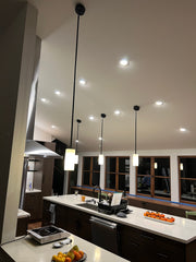 Hand Carved Alabaster Cylinder Pendant Light