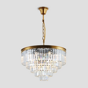 1920s Odeon Crystal Round Chandelier for Living Room, Interior lighting
