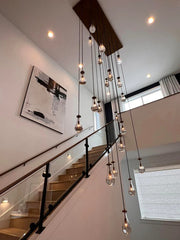 Rain Linear Modern Dining Room Chandelier Light 72