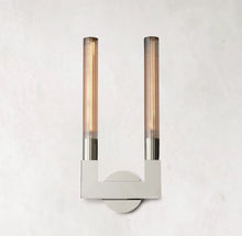 Load image into Gallery viewer, Cannele Double Head Candlestick Wall Sconce , Wall Lamps