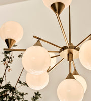 Spindle Glass Chandelier 35.4