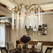 Round Waterfall Chandelier