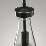 Rain Glass Round Chandelier 3 Lights (Cord)