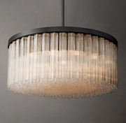 Cielo Glass Tube  Round Chandelier 60