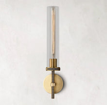 Load image into Gallery viewer, Lambeths Knurled Grand Sconce,Long Torch Knurled Bedroom Grand Modern Wall Sconce