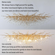 Kala Gold Branch Crystal Chandelier