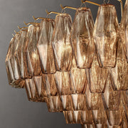 Chiaray Glass Multi-Tier Round Chandelier 61