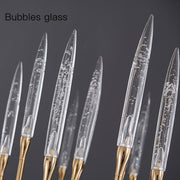 Reese Brass Glass  chandelier