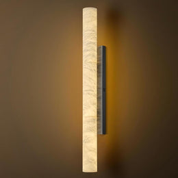 Alabaster Cylindrical Sconce