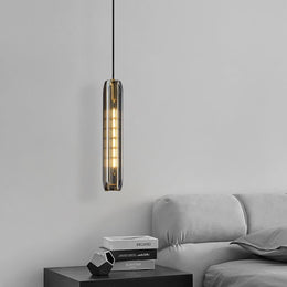 Postmodern Ashtray Crystal Tube Pendant 15