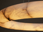 Halima Alabaster Halo Chandelier 36'' 48''D