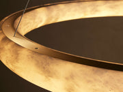 Halima Alabaster Halo Chandelier 36'' 48''D