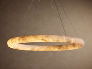 Halima Alabaster Halo Chandelier 36'' 48''D