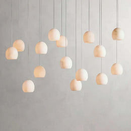 Arica Alabaster Rectangular Modern Dining Room Light Fixtures, Living Room Chandeliers