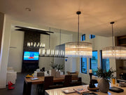 Canneles Linear Candlestick Round Chandelier Light 60