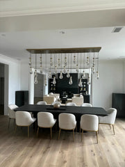 Rain Linear Modern Dining Room Chandelier Light 72