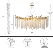 Modern Crystal Chandelier: 47.2