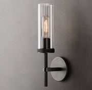 Lambeths Knurled Short Style Grand Wall Sconce 14