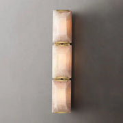 Harlowe Translucent Modern Calcite Triple Wall Sconce