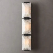 Harlowe Translucent Modern Calcite Triple Wall Sconce