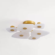 Alabaster  6 Lights Surface Ceiling Light