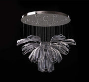 Glass Lotus Chandelier