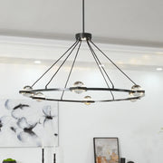 Éclatant Planet Modern Round Chandelier