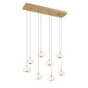 Adelly 8 Light Rectangular LED Chanderlier