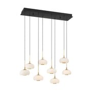 Adelly 8 Light Rectangular LED Chanderlier