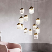 Alabaster Staircases Chandelier Light