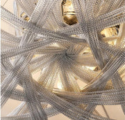 Alisa Luxury Aluminum Chain Tassel Flushmounts