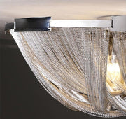 Alisa Luxury Aluminum Chain Tassel Flushmounts