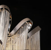 Alisa Luxury Flower Chain Tassel Chandelier